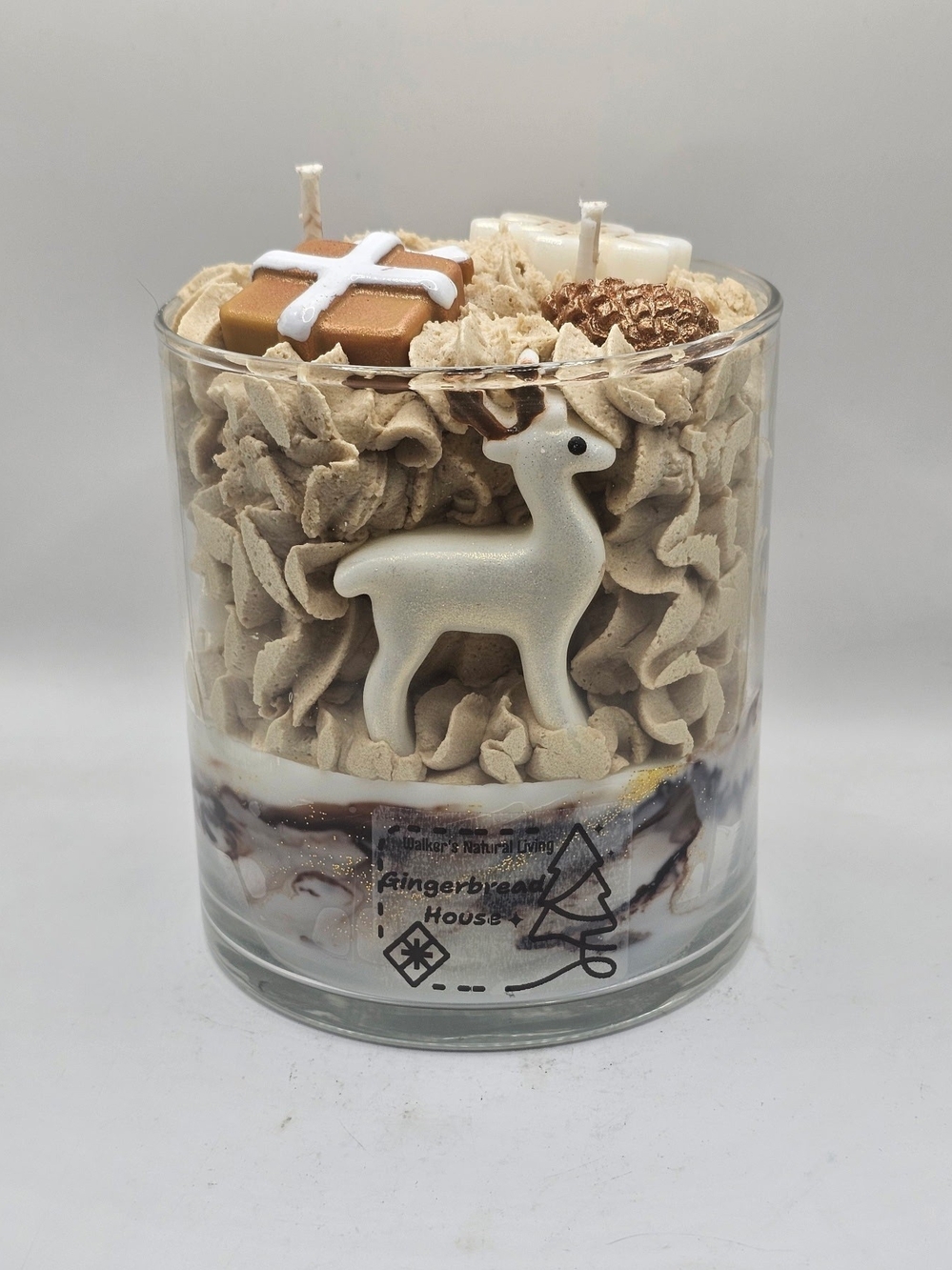 Deer Christmas Candle